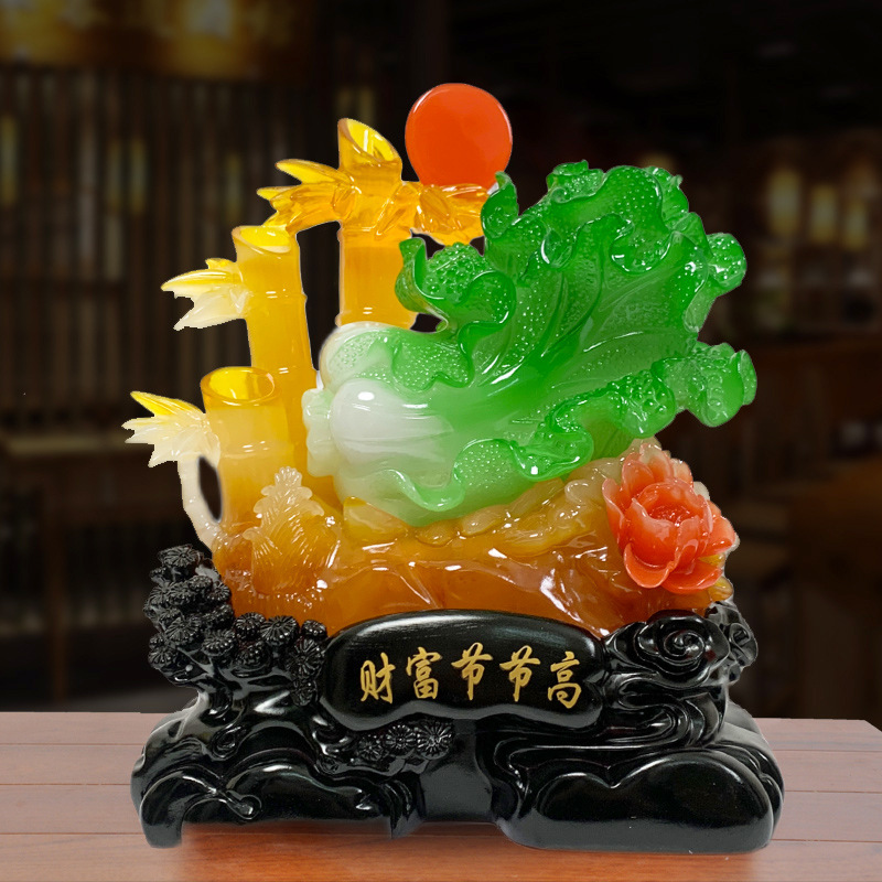 Прямые продажи нефритовых украшений в форме бамбука, подарки для открытия магазина, декор для дома, гостиной, ТВ, винного шкафа