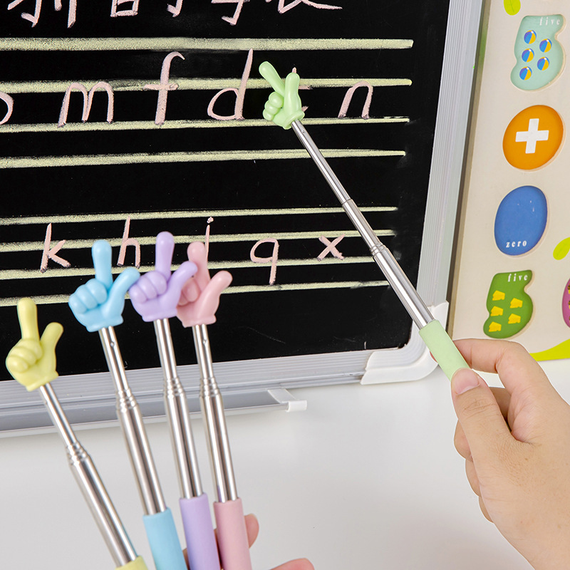 Telescopic rod teacher teaching finger reading stick children reading in class home teaching stick middle school students cute stretch baton