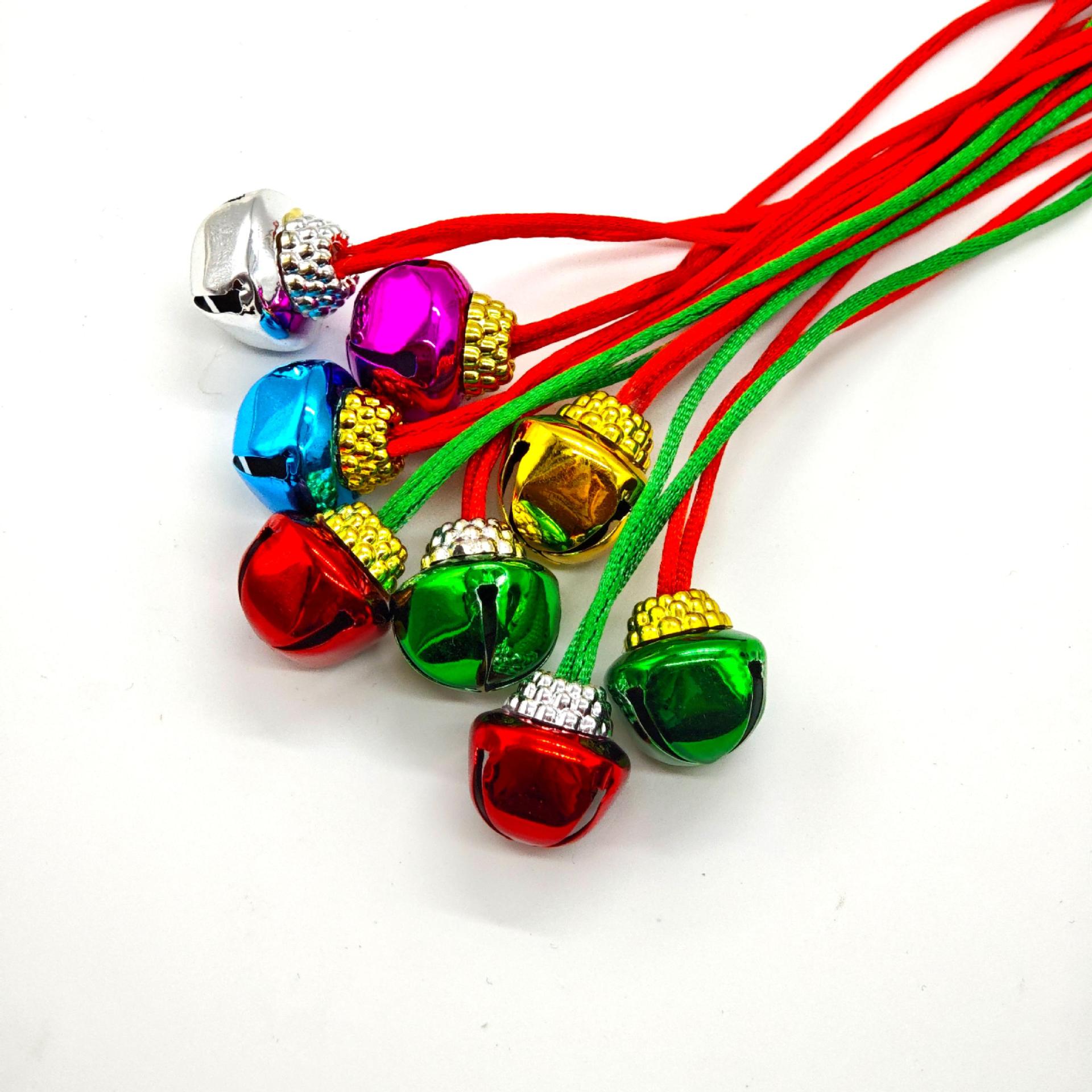 Цветное ожерелье с колоколом для детей: рождественское украшение, подвеска, оптовая продажа