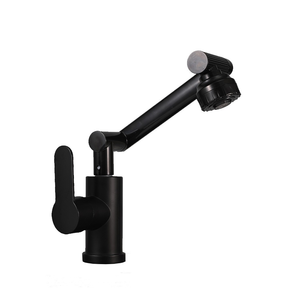 Washbasin Faucet Hot and Cold Rotating Lucky Cat Mechanical Arm Faucet Kitchen Bathroom Washbasin Faucet