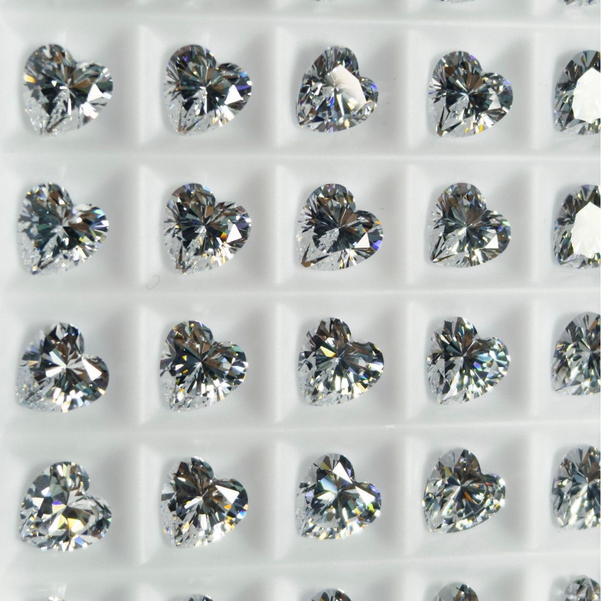 Heart-Shaped Hs Guaitai Material 5Aspg Cut Zircon Cubic Zirconia Loose Stone