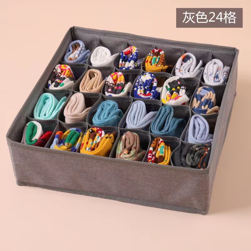 Cationic Folding Desktop Storage Box Cleaning Drawer-type Underwear Socks Organize Household Cosmetics Storage