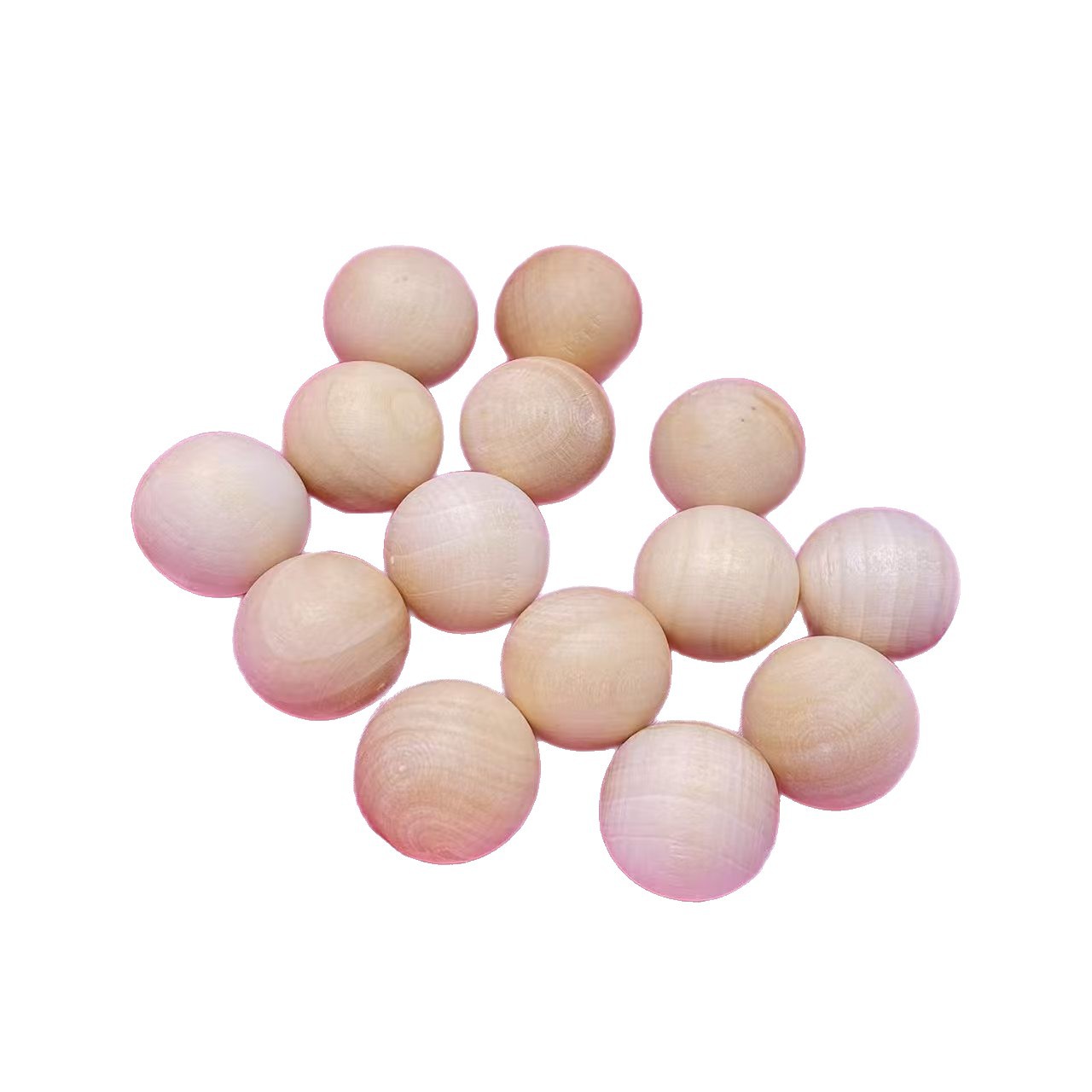 Factory Direct Sales Primary Color Wooden Lotus Wood Round Ball Solid Wood Ball DIY Multi-Specification Non-Porous Solid Wood Round Beads Wooden Beads