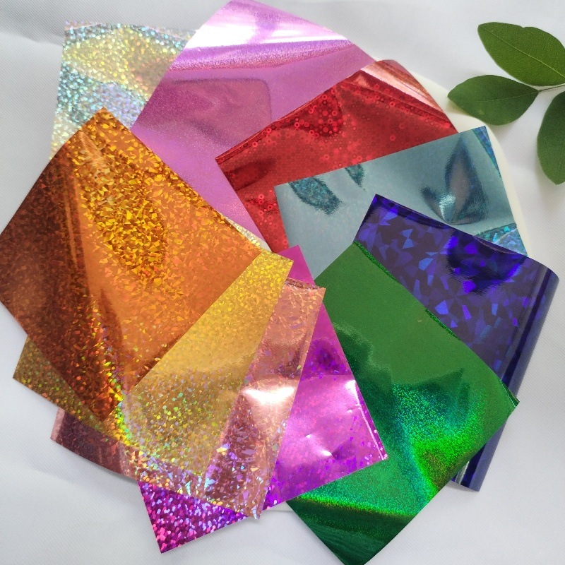 Кросс-граничные популярные корейские наклейки для детей, бумага для переноса цветных лазерных наклеек для ногтей, горячее тиснение бумага оптом