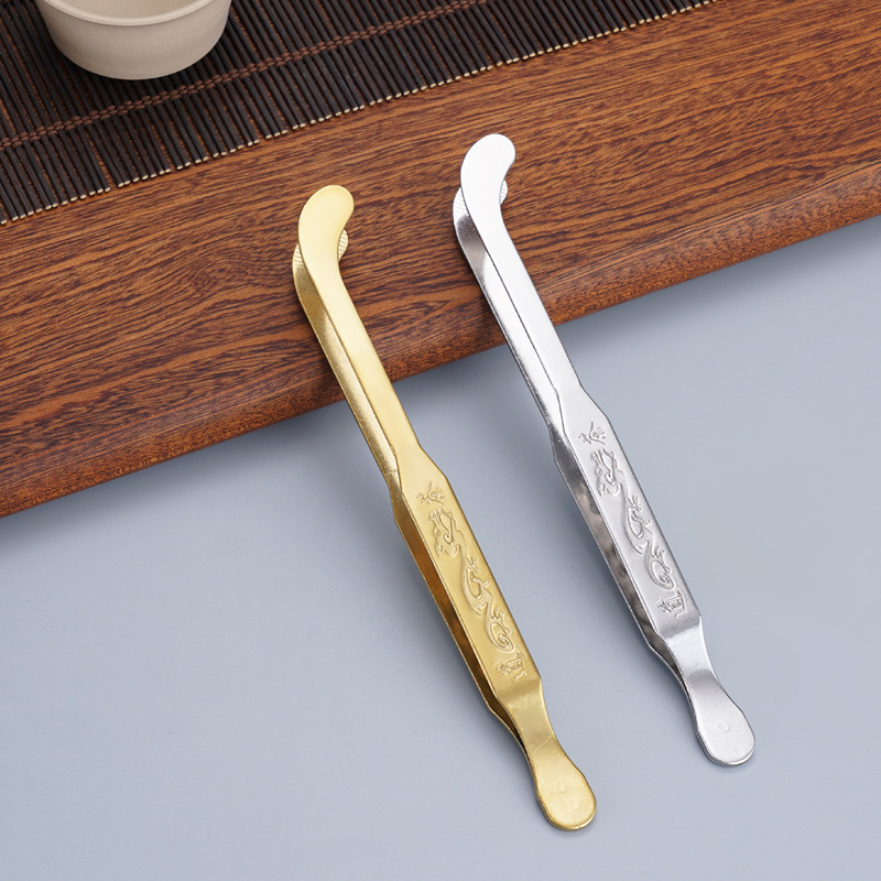 Thickened Stainless Steel Tea Cup Clip Metal High-grade Tea Set Accessories Tea Cup Non-slip Clip Western Cup Clip Tea Clip