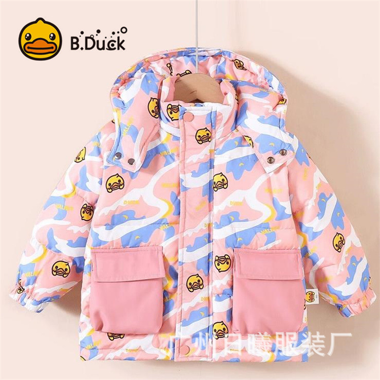 Оригинальная куртка Little Yellow Duck для детей осень и зима одежда от производителя