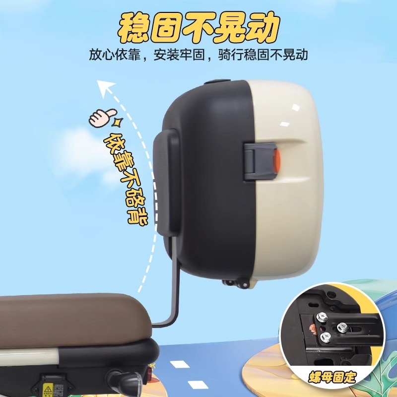 Universal Electric Scooter Trunk for Aima, Yadea, and Luyuan Small Simple Model Electric Bicycle Rear Storage Box