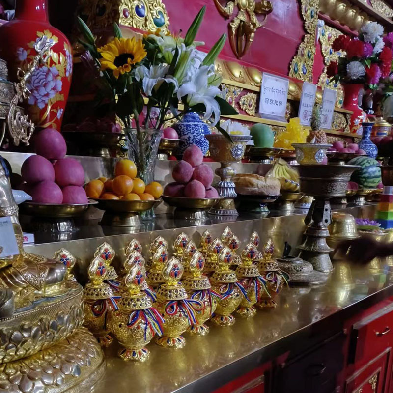 Thar Xizang Treasure Bottle Alloy Xizang Treasure Bottle Mother Dragon King Treasure Town Treasure Bottle