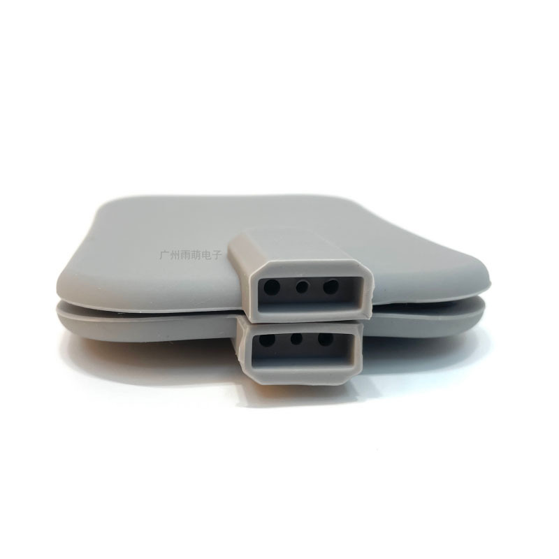 Medium frequency physiotherapy instrument three jack hyperthermia electrode plate fever acupuncture electrotherapy pulse heating therapy instrument flat accessories