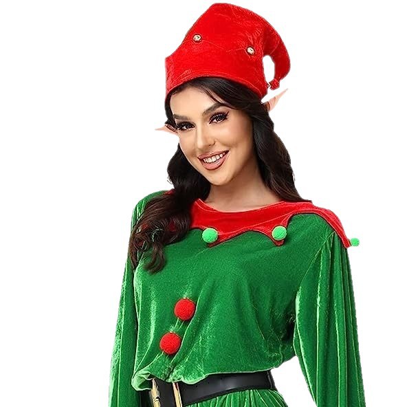 Christmas Children's Costume for Boys and Girls Cosplay Cute Green Elf Kindergarten Costume