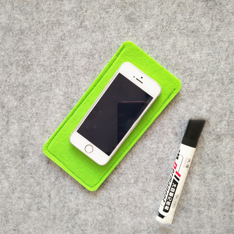Ready Supply of Felt Mobile Phone Bag Wallet Mobile Phone Ipai Protective Cover Satchel Anti-Fall Lightweight Handmade Handmade