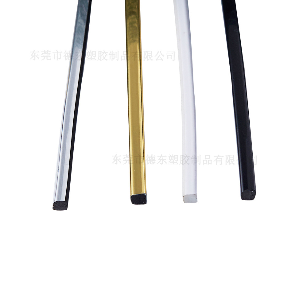 Factory direct 3*3mm PVC bead custom whole house furniture decorative strip gap US edge strip sliding door bead
