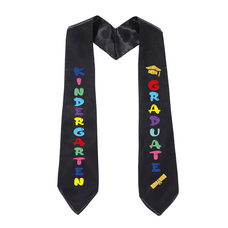 Children's Graduation Ribbon, Customized Master's and Doctoral Etiquette Shoulder Strap, Pure Presidential Campaign Honor Award Shawl