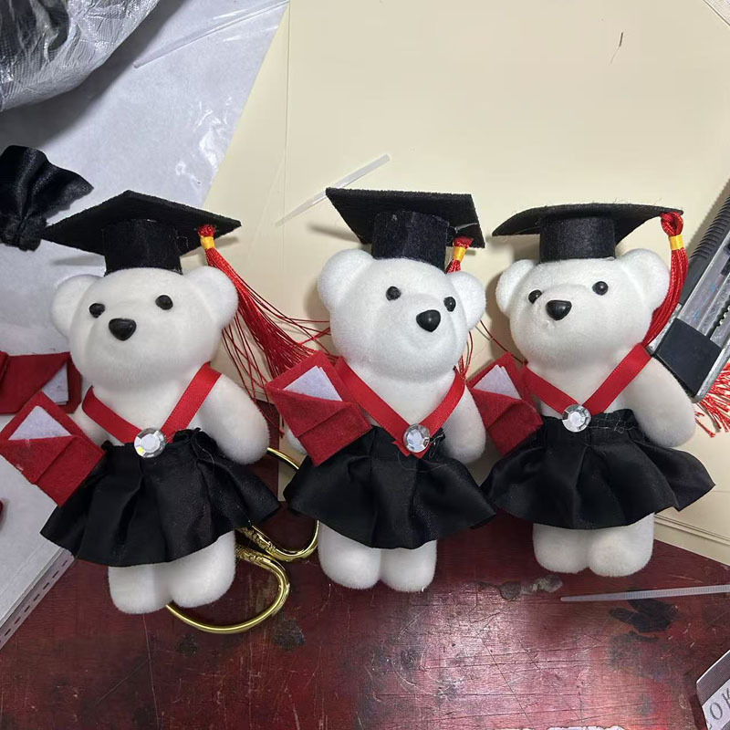 Student Gift wholesale graduation bear men's and women's bear doctor bear doll Teacher's Day gift Cartoon Doll bouquet