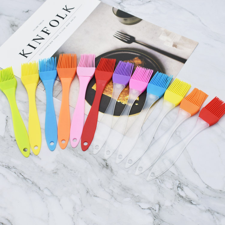 Маленькая силиконовая кисть для барбекю, без ворса