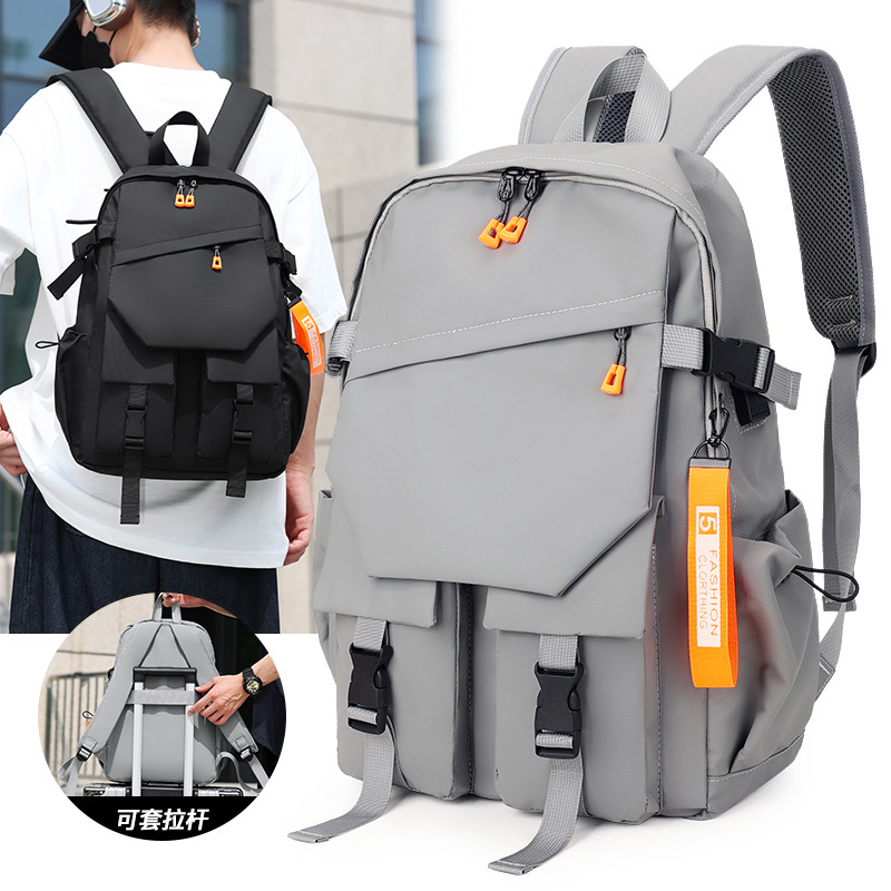 Backpack Men's Backpack Large Capacity Casual Trendy Sports Computer Male Junior High School Senior high school College Student Travel Schoolbag