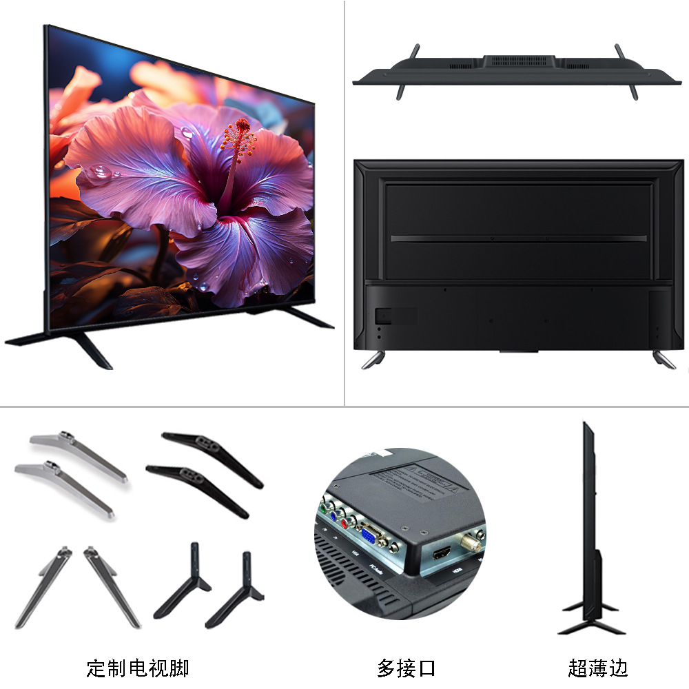Mexican Exports Smart Tv Smart Network Lcd Tv 75 85inch Ultra-Thin Frameless Tv