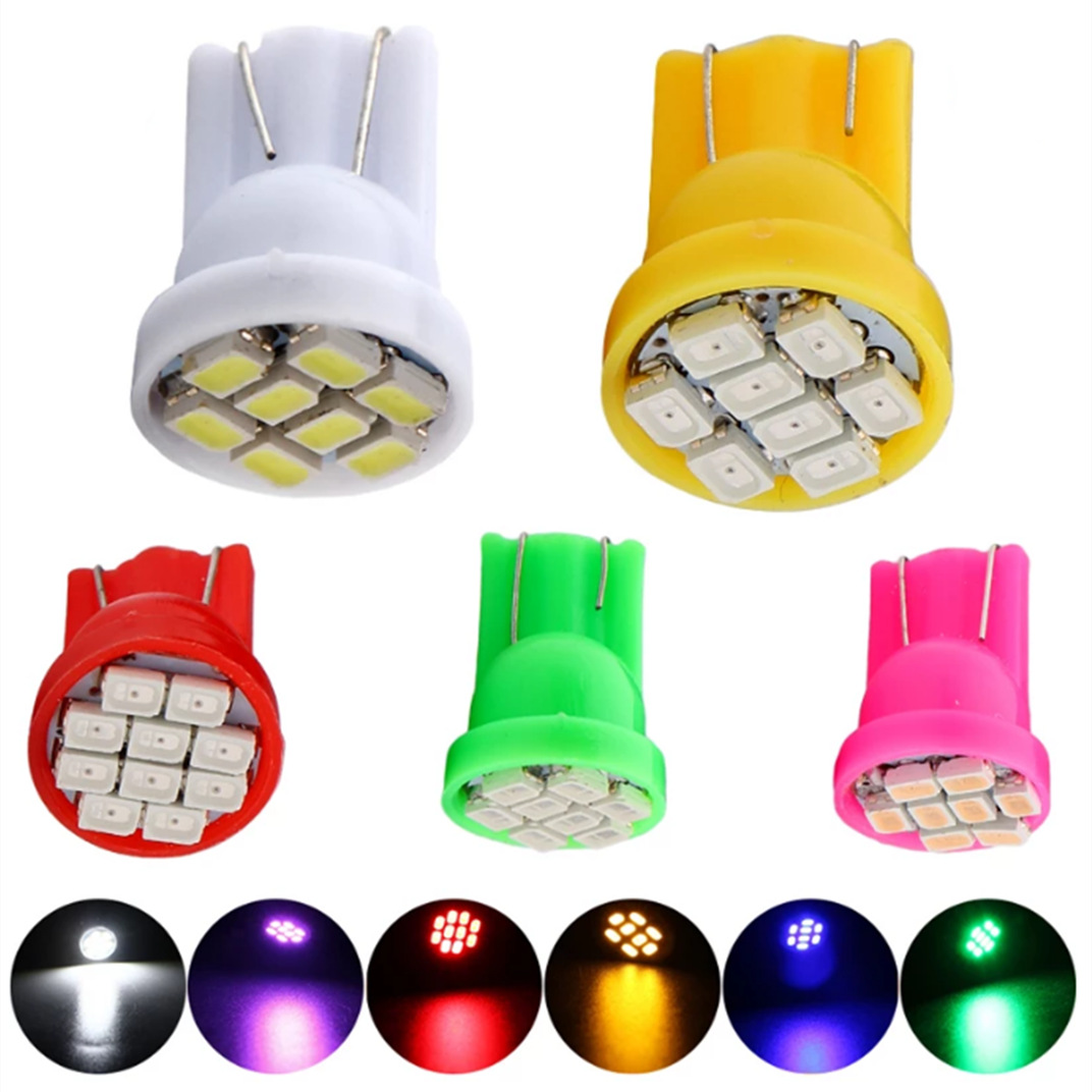 Car LED width indicator light T10 1206 3020 8SMD reading light license plate light door side light