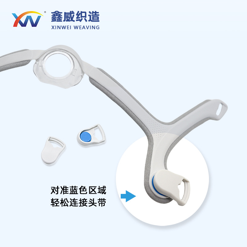 F20/N20 Mask Magnetic Buckle Compatible with Resmed Airfit F20/N20/F30/F30I F20 Snap-On Velcro