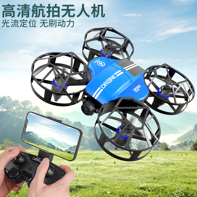Кросс-браузерный новый дрон, фиксированной высоты, с двумя камерами для аэрофотосъемки, квадрокоптер, устойчивый к падениям, детская игрушка с дистанционным управлением