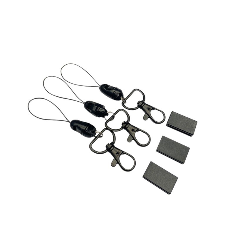 In-Stock Electrophoresis Black Zinc Alloy Dog + Landmine Buckle Webbing Brand Buckle Lanyard Buckle Lobster Clasp Bag Hardware Buckle