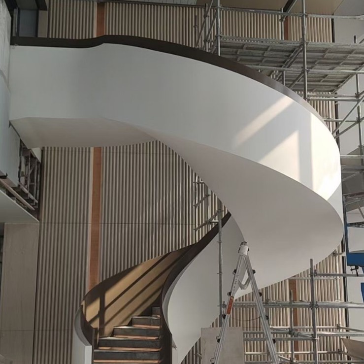 Acrylic Artificial Stone Solid Color Board Source Factory Export Plus Custom-Made Seamless Splicing Bathroom Countertop Processing Board