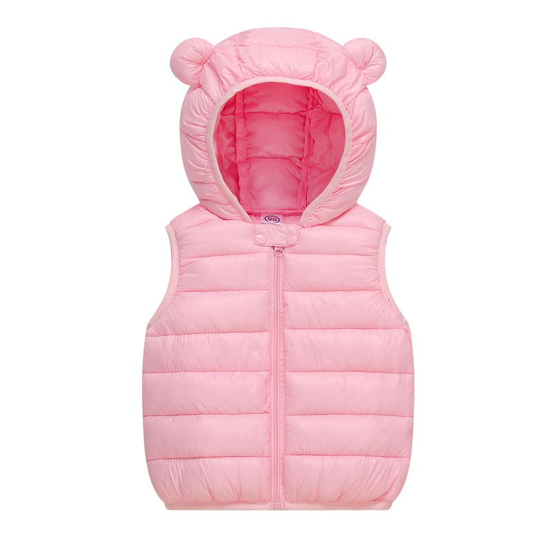 Amazon Children's Clothing Autumn and Winter New Children's Clothing Children's down Cotton Vest Boys Girls Baby Hooded Vest