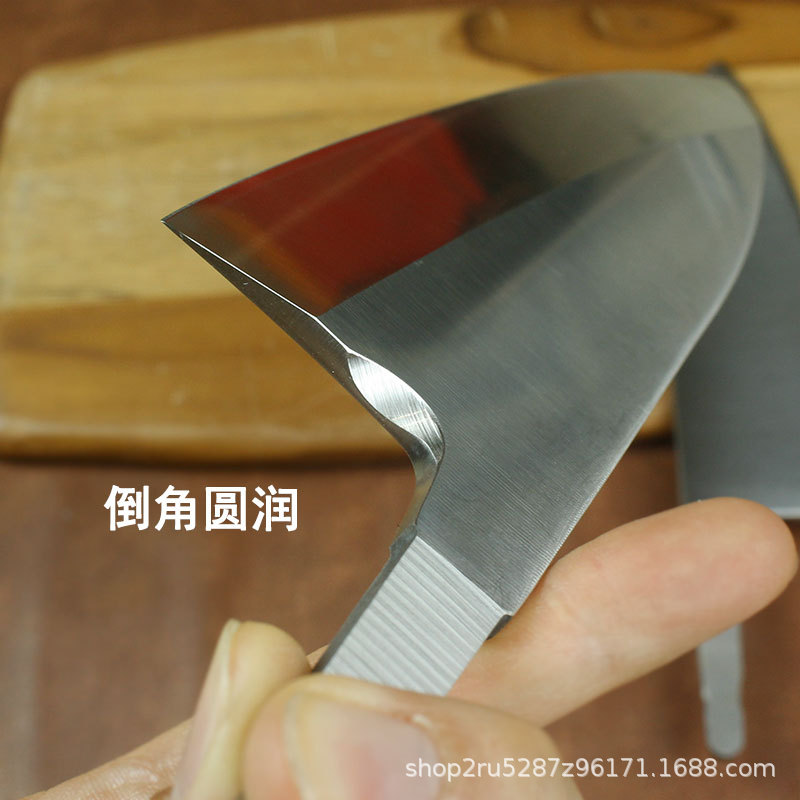 Fish head knife left hand special blade fish killing knife Japanese single blade 5 chromium molybdenum vanadium steel forged small kitchen knife bone cutting knife