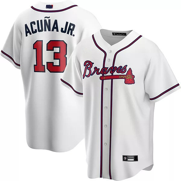 European and American Cross-Border Professional Baseball Uniforms, Softball Uniforms, American Baseball Shirts Customized, Atlanta Braves