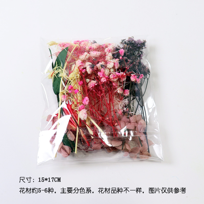 Customize All Kinds of Mixed Immortalized Dried Flowers DIY Material Package Real Flowers Dried Flowers Candle Fan Photo Frame Dried Flower Material Box