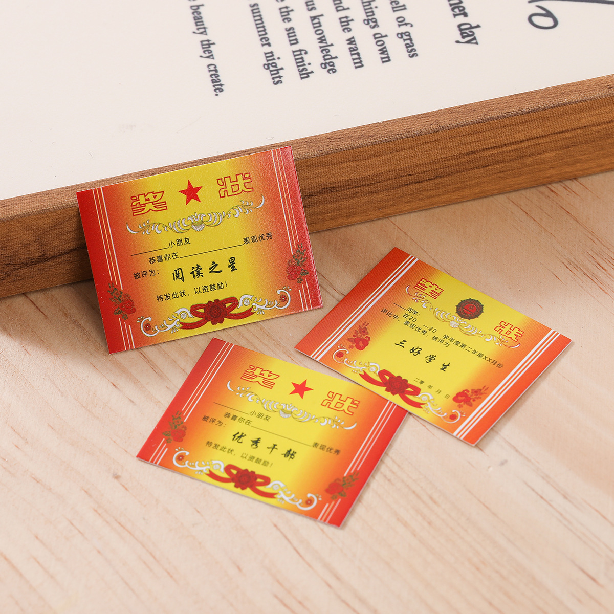 Миниатюры симуляция сертификата хорошего ученика кукольный домик классная жизнь карманные DIY украшения