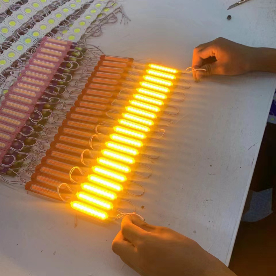 12V24V COB Module RGB Module Long Strip 6-core AdVertising Light Box LED Motorcycle Module Injection Molding