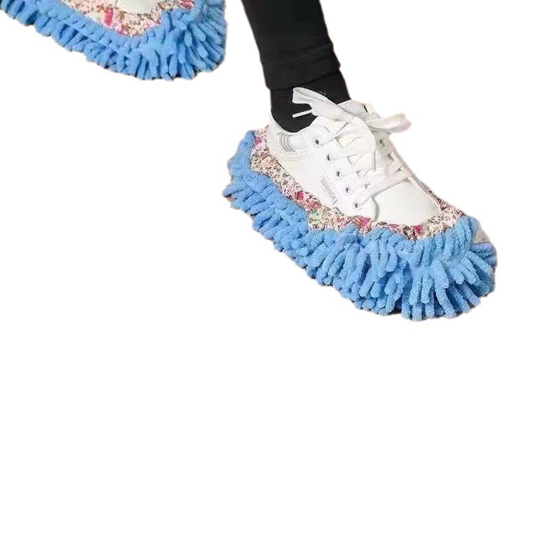 Factory direct chenille shoe cover lazy slippers shoe cover clean floor removable scrubbing slippers a price
