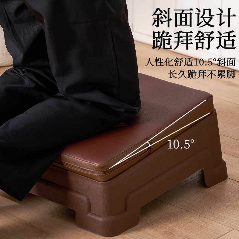 Lotus Bye Cushion Bye Stool Bye Household Kneeling Mat Zen Cushion Kneeling Stool Kowtow Bye Stool Meditation Futon Thickened Sponge