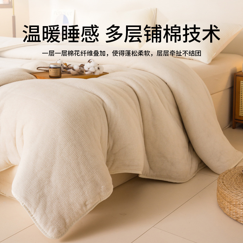 Xinjiang Cotton Quilt Cotton Quilt Core Quilt Mattress Mattress Quilt Winter Quilt for Single Person in Student Dormitory