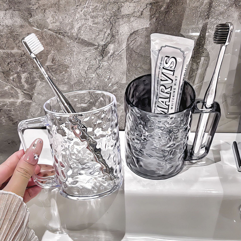 Mouthwash Cup Household Brushing and Washing Cup Light Luxury Couple's Toothbrush Dental Tools Cup Student's Tooth Tank Toiletries