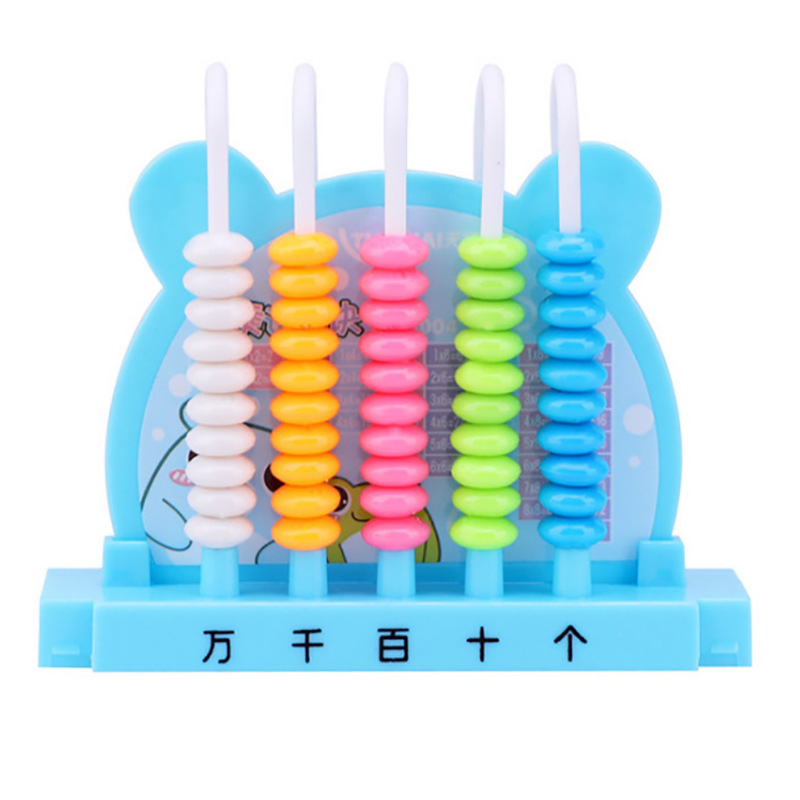 Children's Counter Rack First Grade School Supplies Primary School Students Teaching Aware 5 Lines Montessori Mini Bead Rack Tiankai
