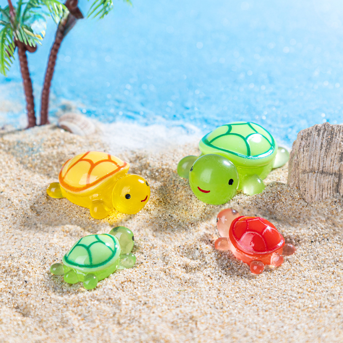 Micro Landscape Cute Luminous Little Turtle Cute DIY Decoration Blind Bag Accessories Car Desktop Mini Ornaments