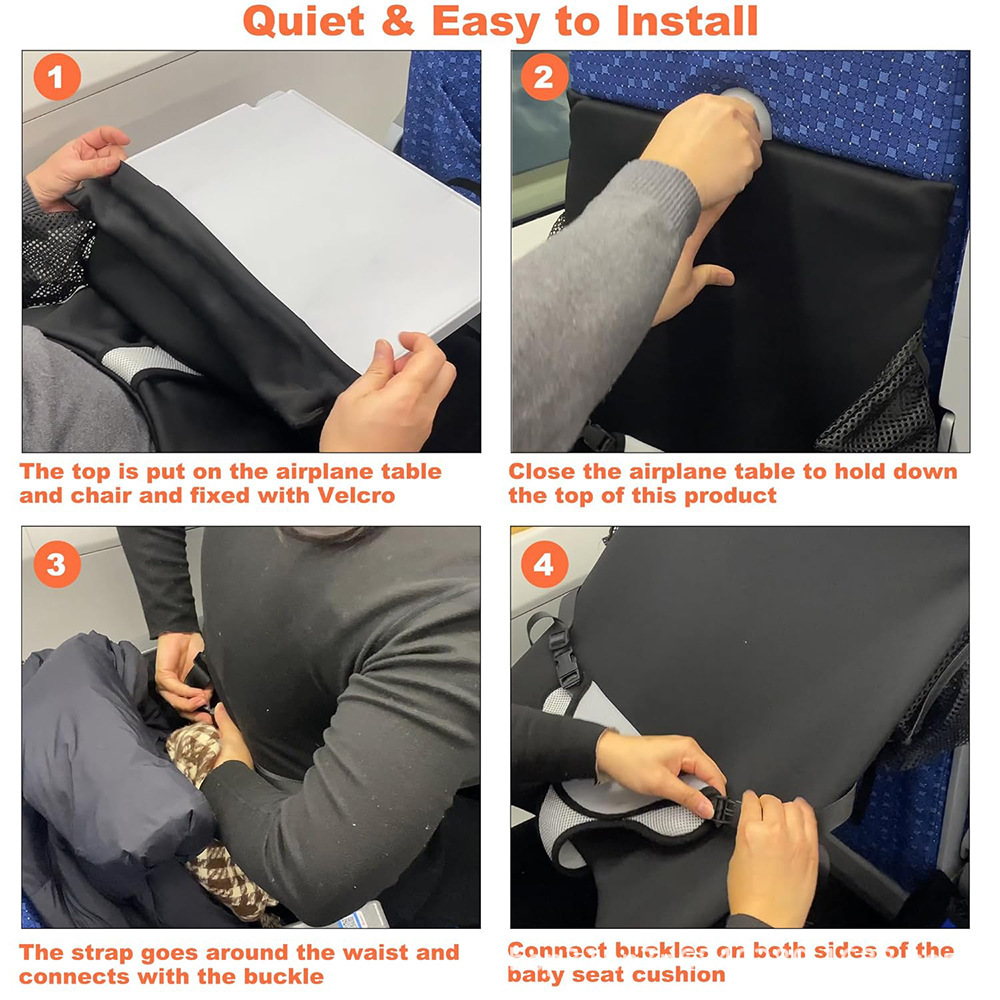 Toddler Aircraft Travel Bed Aircraft Travel Pedal Portable Toddler Aircraft Seat Extension Travel Bed