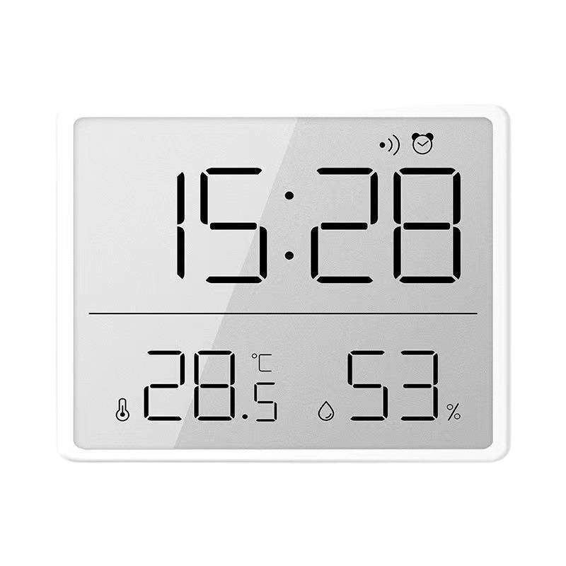 Slim Magnetic Refrigerator Kitchen Electronic Clock Student Dormitory Digital Alarm Clock Multi-Function Electronic Temperature Table Clock