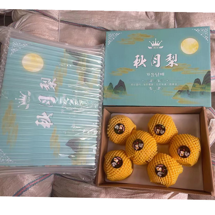 Shandong Qiuyue Pear Freshly Picked Laiyang Qiuyue Pear Honey Pear Laiyang Pear Mid-Autumn Festival Fruit Qiuyue Pear Gift Box