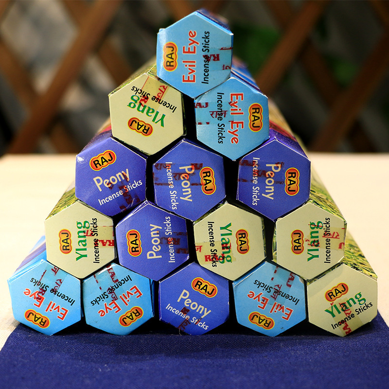 Imported Indian Incense genuine goods Household Indoor Living Room Office Sandalwood Incense Fragrance Xizang Incense Line Incense Aquilarine