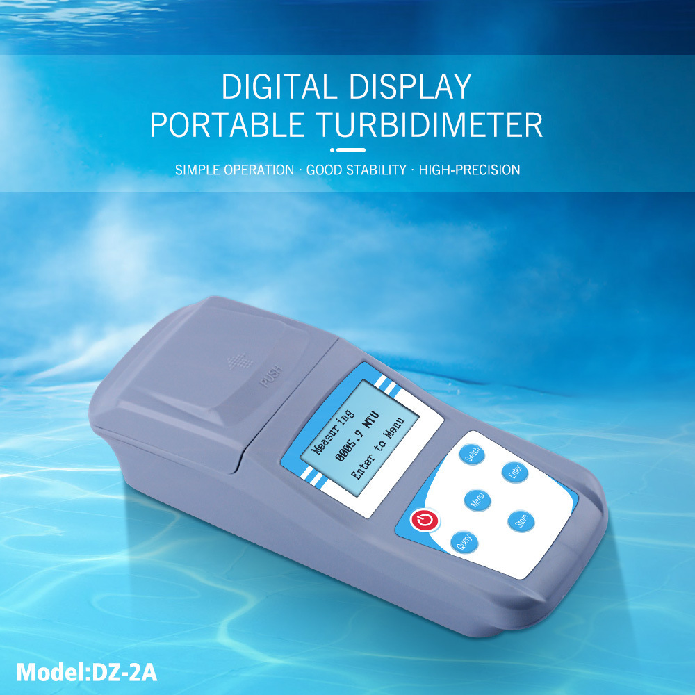 ZD-2A Microcomputer Intelligent Handheld Portable Turbidimeter Digital Display Water Quality Assay Colorimetry Used in Swimming Pool, etc.