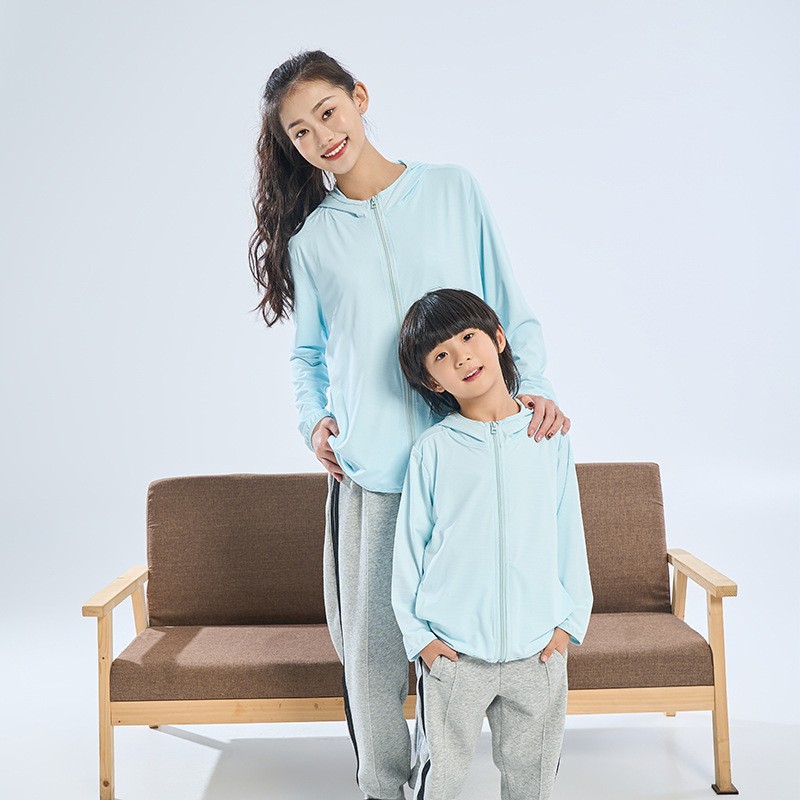 Children's Sun Protection Clothing, Summer Skin Clothing, Boys and Girls' Anti-Uv Jackets, Adult Parent-Child Sun Protection Clothing