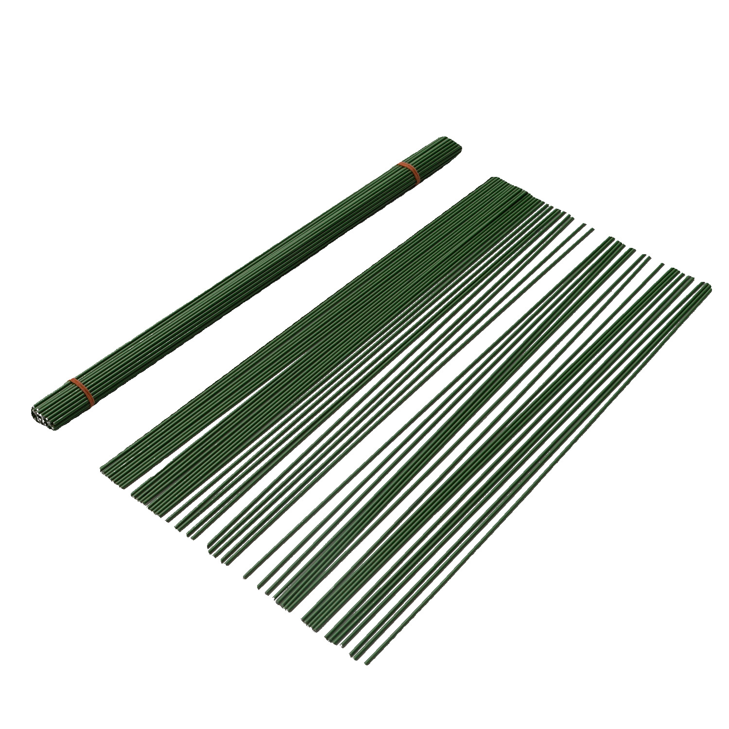 No. 2 Plastic Wrapped Flower Pole Valentine's Day Wool Flower Rose DIY Hand-Knitted Flower Pole Wholesale Twist Stick Accessories