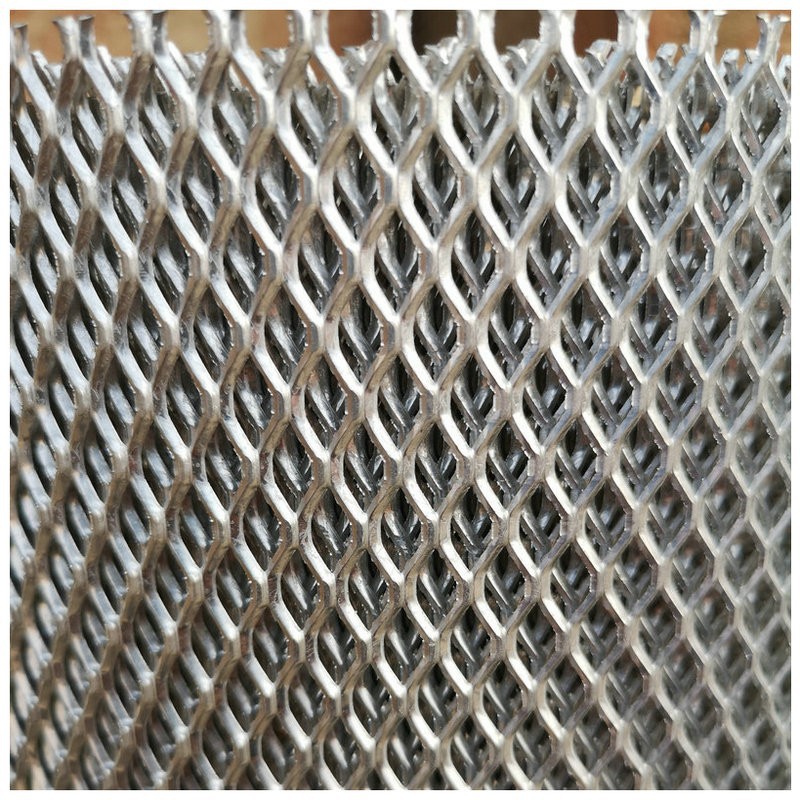 Heavy-Duty Steel Mesh Ceiling Stainless Steel Stretch Mesh Metal Aluminum Stretch Mesh Exterior Wall Decoration Diamond Steel Mesh