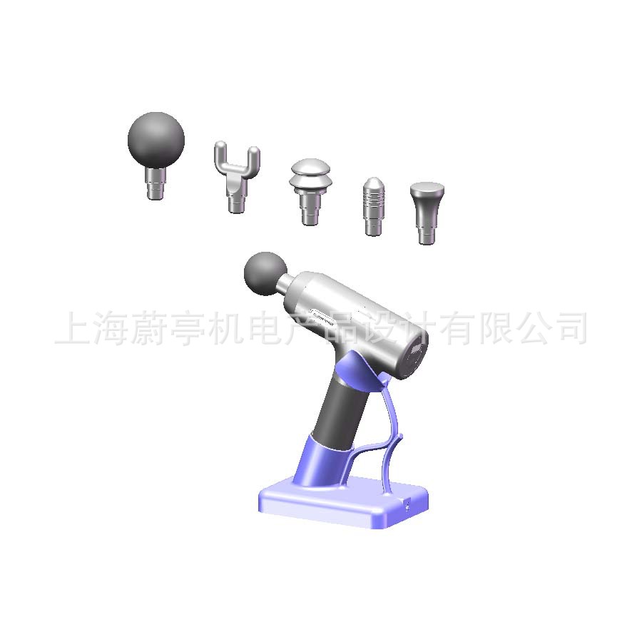 Промышленный дизайн массажного пистолета, дизайн компонентов, структурный дизайн, инструментальная оснастка, механическая структура идеальна