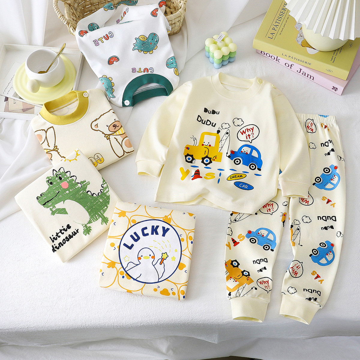 набор детского нижнего белья, 100% хлопок, осенние вещи для мальчиков, длинные джинсы, детская одежда, теплые вещи для девочек, осенние вещи, одежда для детей