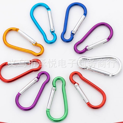 Карабин грушевидной формы No. 5, уличный безопасный пружинный крюк, для рюкзака, для фонарика, из алюминиевого сплава