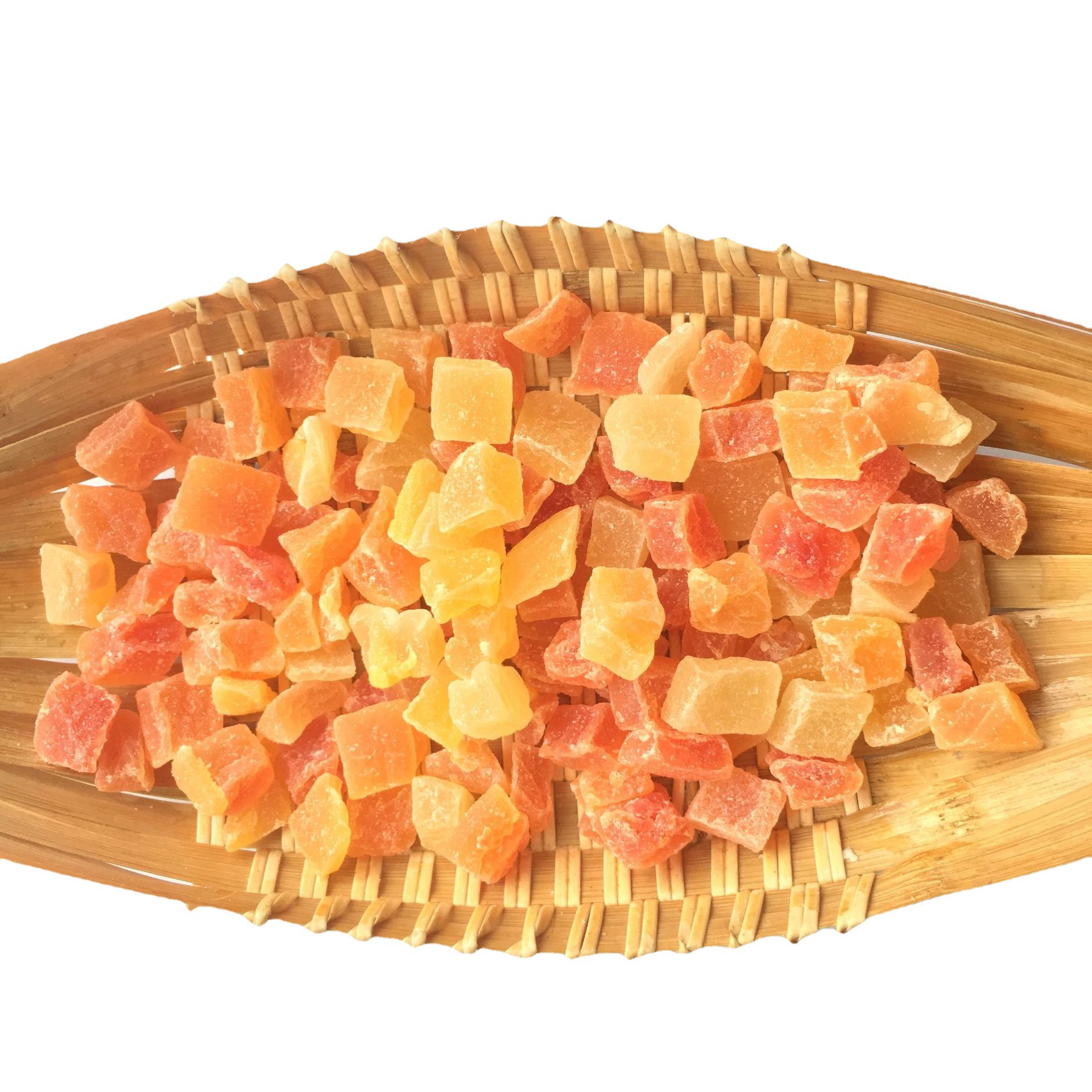 Papaya crushed oats ingredients diced papaya dried flower fruit tea baking raw materials bulk factory direct Thai diced papaya